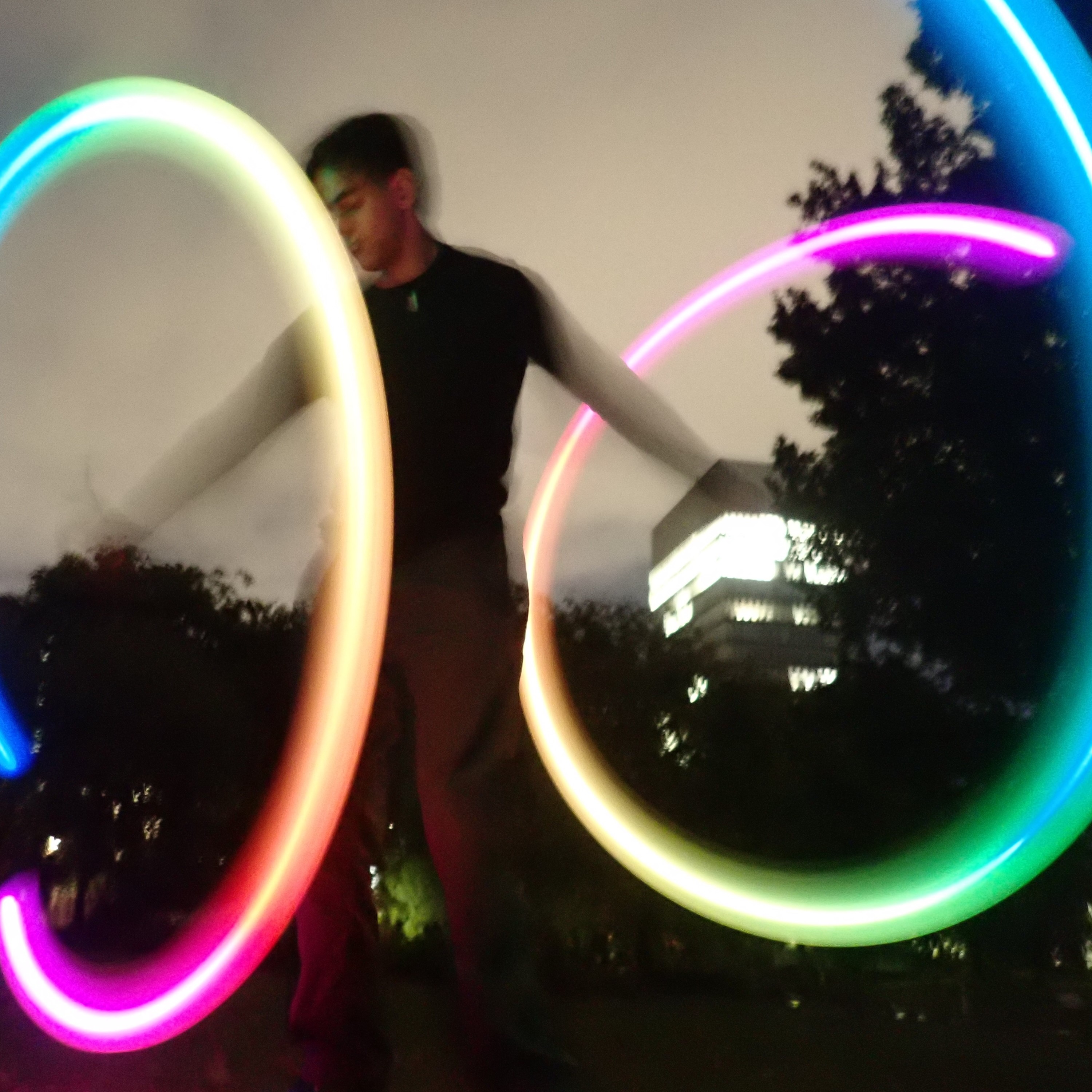 Image of LED Poi spinning